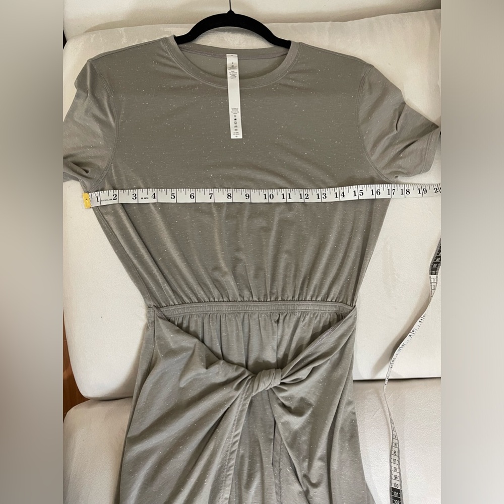 NWT Lululemon Unwind Your Mine Dress Dark Chrome White Size 2 - Picture 8 of 12
